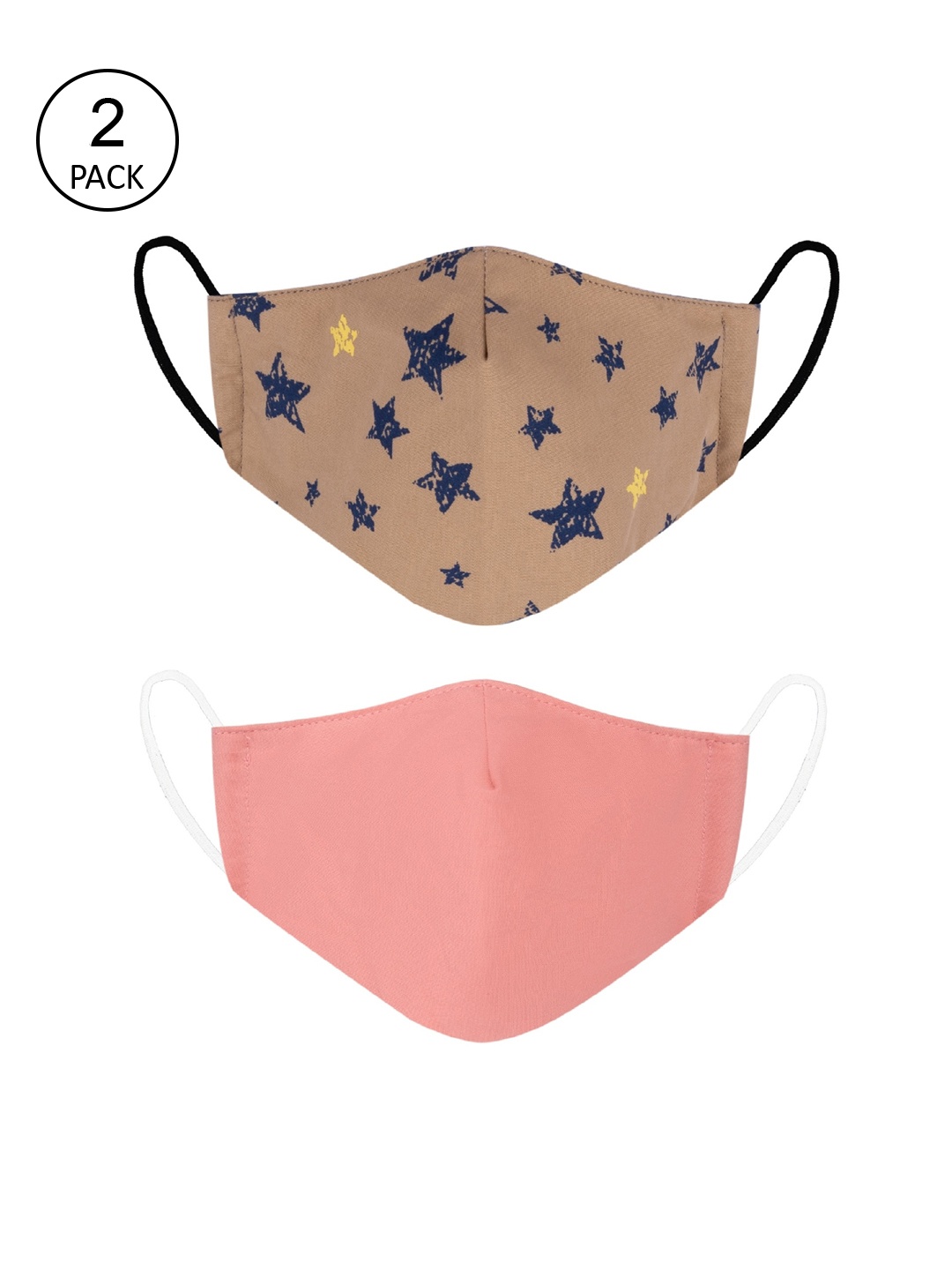 

VEA Kids Pack of 2 Soft Cotton 5 Layered Filtration Face Mask, Multi