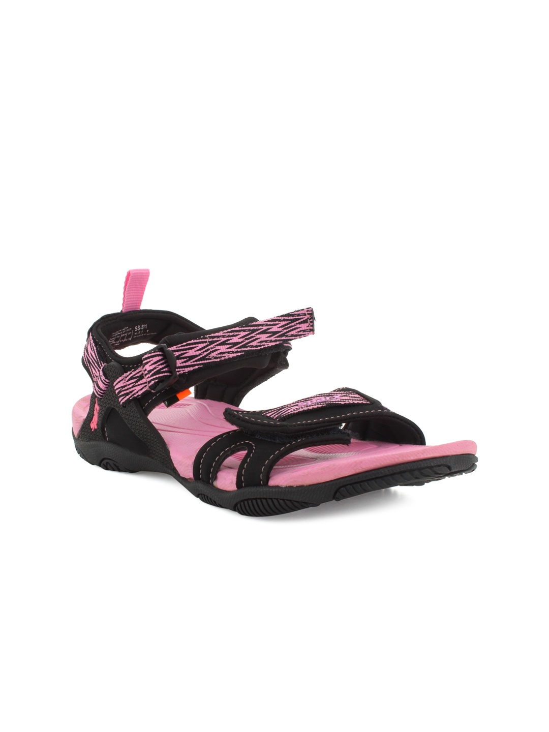 

Sparx Women Black & Pink Floater Synthetic Leather Sandals