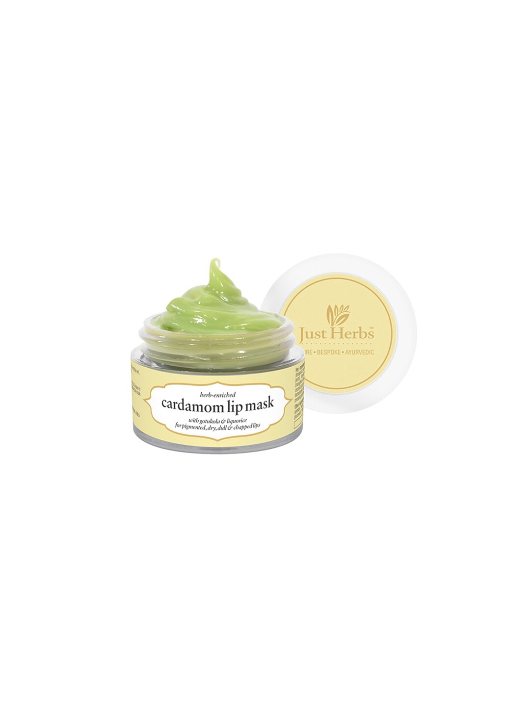 

Just Herbs Women Cardamom Lip Sleeping Mask For Dry Lips 15 g, Green