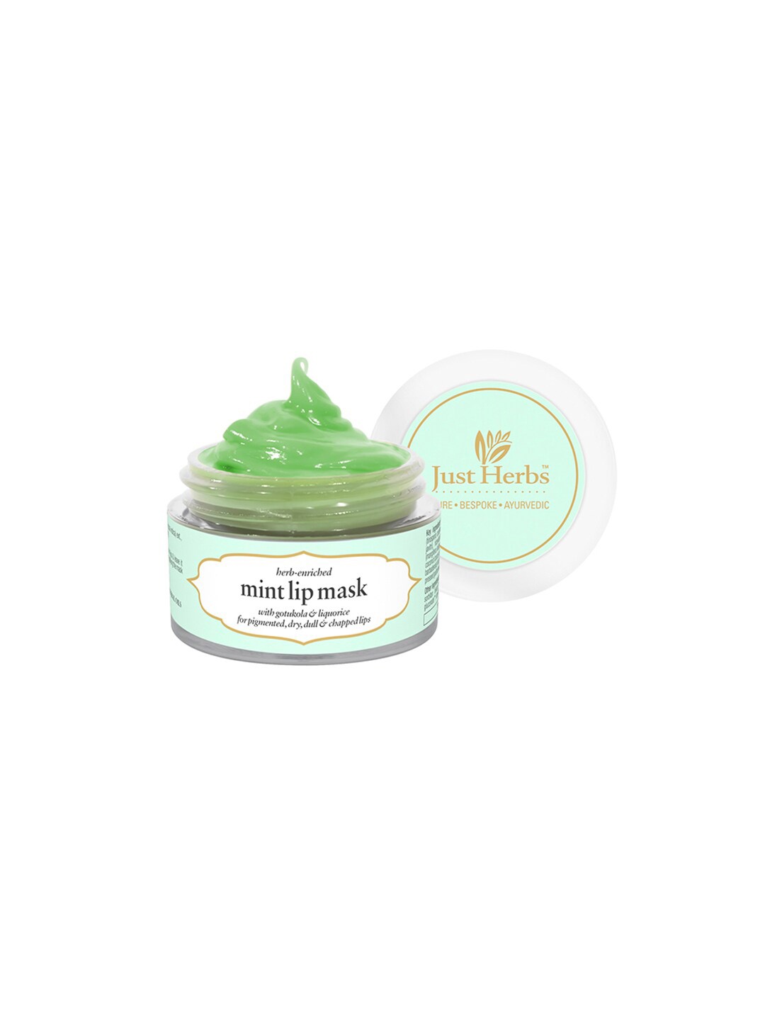 

Just Herbs Mint Hydrating Lip Sleeping Mask 15 g, Green