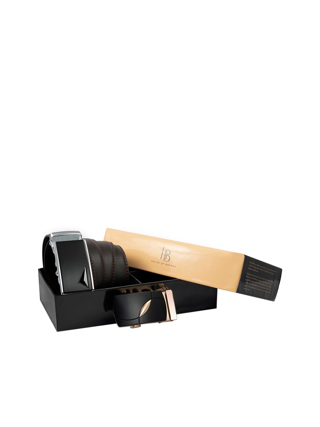 

Bange Brown Leather Belt With Two Interchangable Buckles