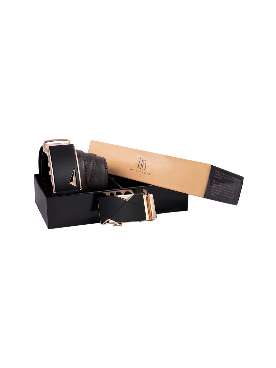 

Bange Men Genuine Leather Brown Colored Belt With Two Premium Interchangable Buckles