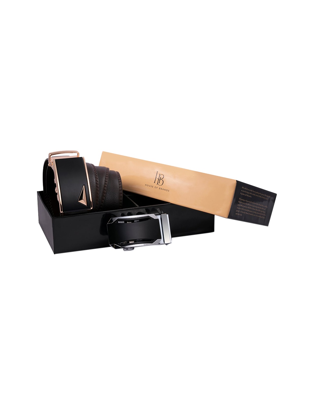

Bange Brown Leather Belt With Two Interchangable Buckles