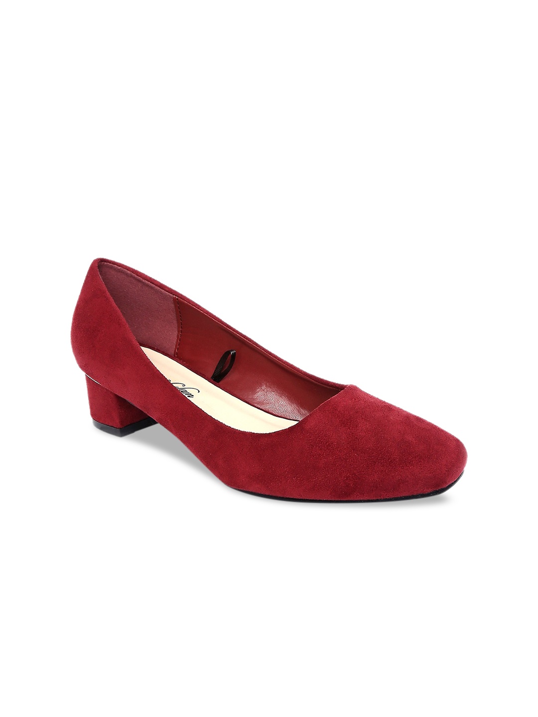 

Forever Glam by Pantaloons Maroon Block Pumps