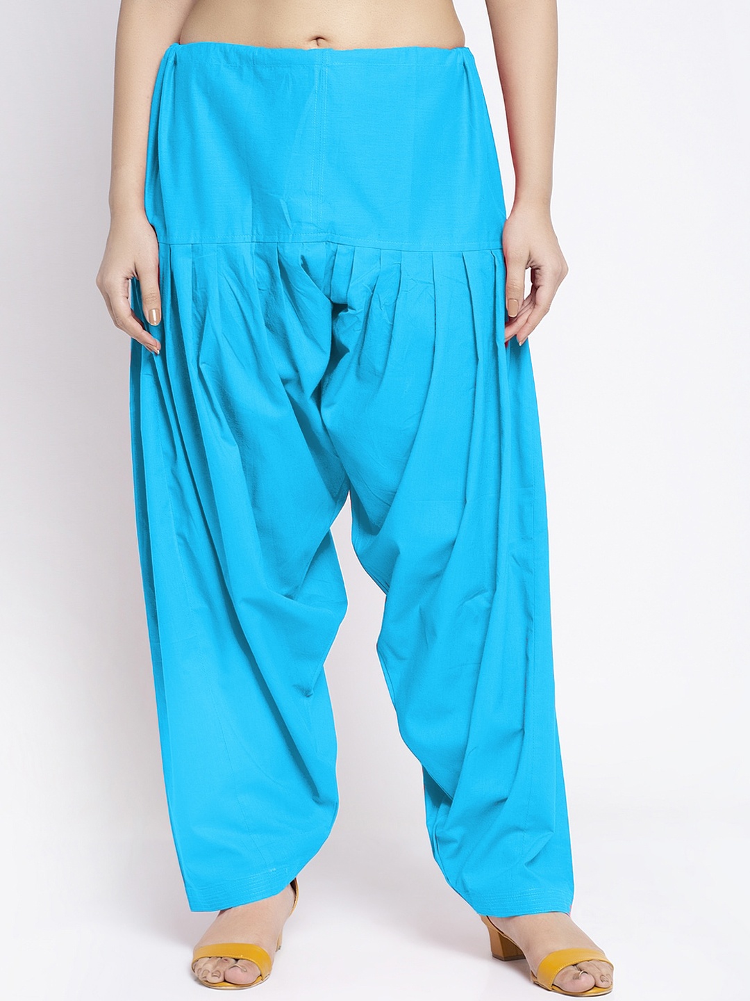

GRACIT Women Blue Solid Cotton Salwar