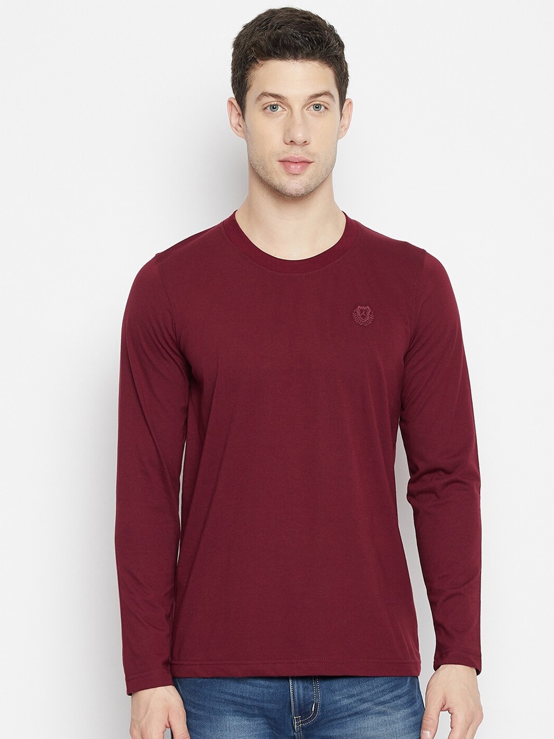 

Adobe Men Burgundy T-shirt