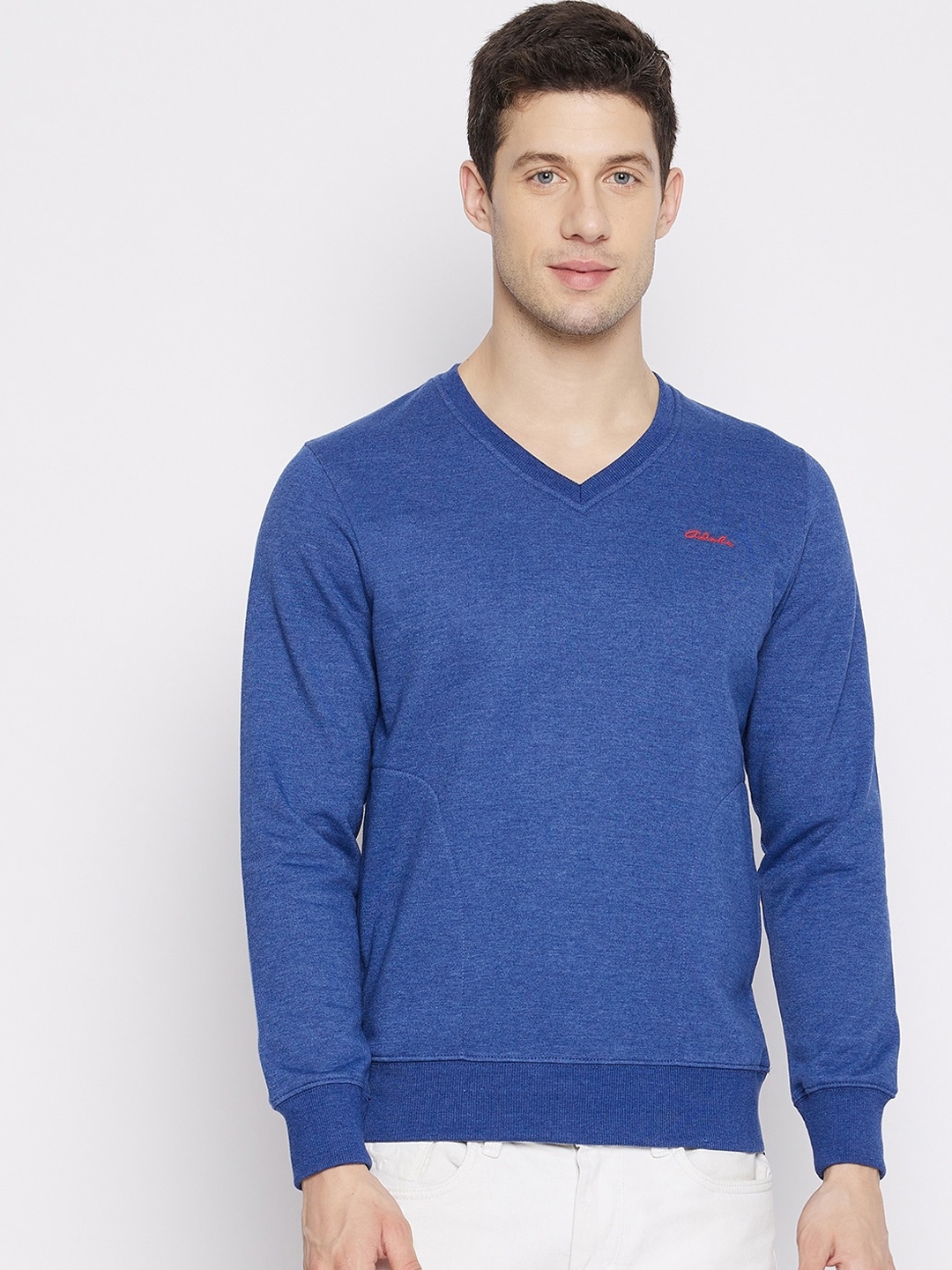 

Adobe Men Blue Cotton Sweatshirt