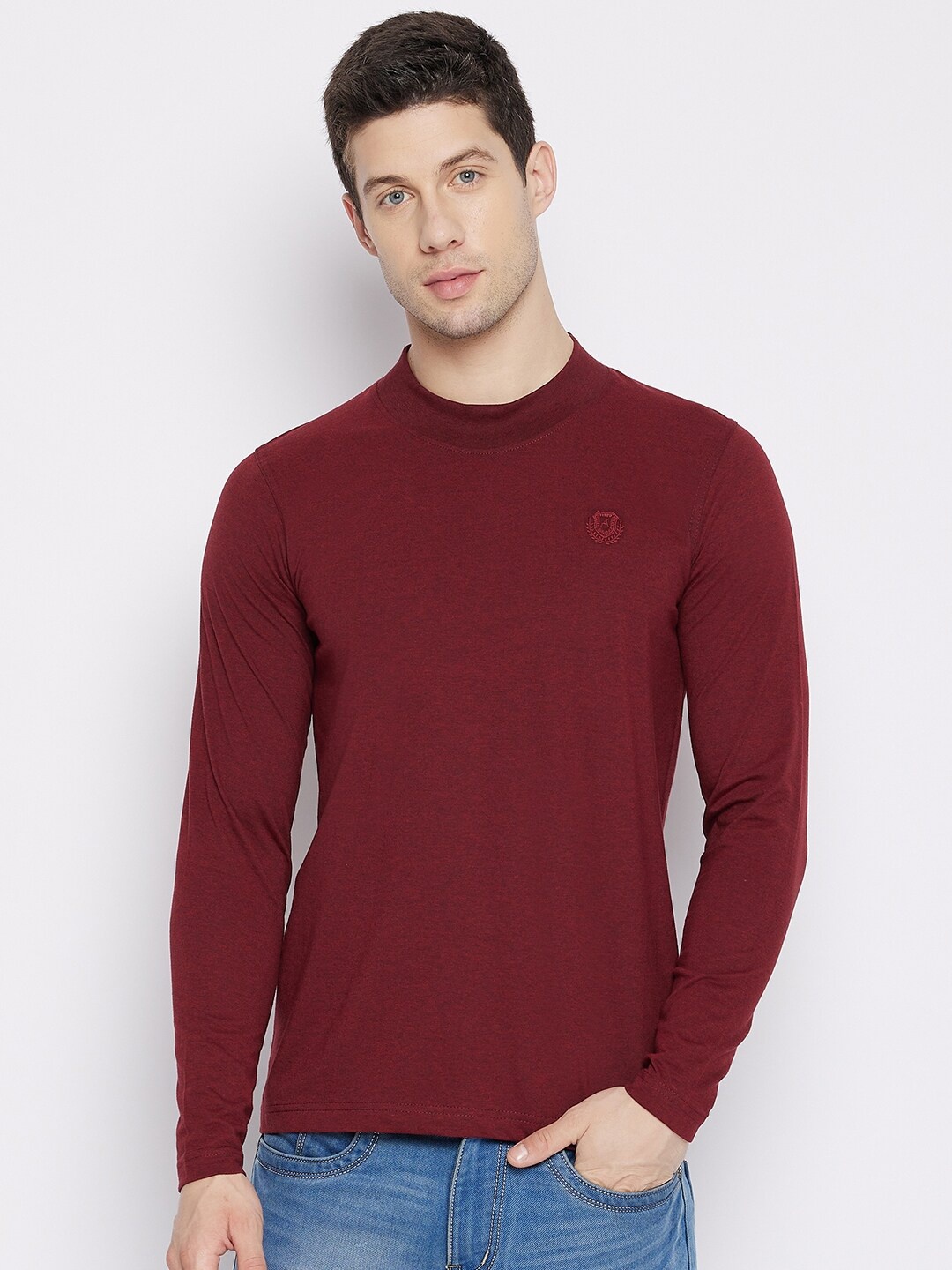 

Adobe Men Maroon T-shirt