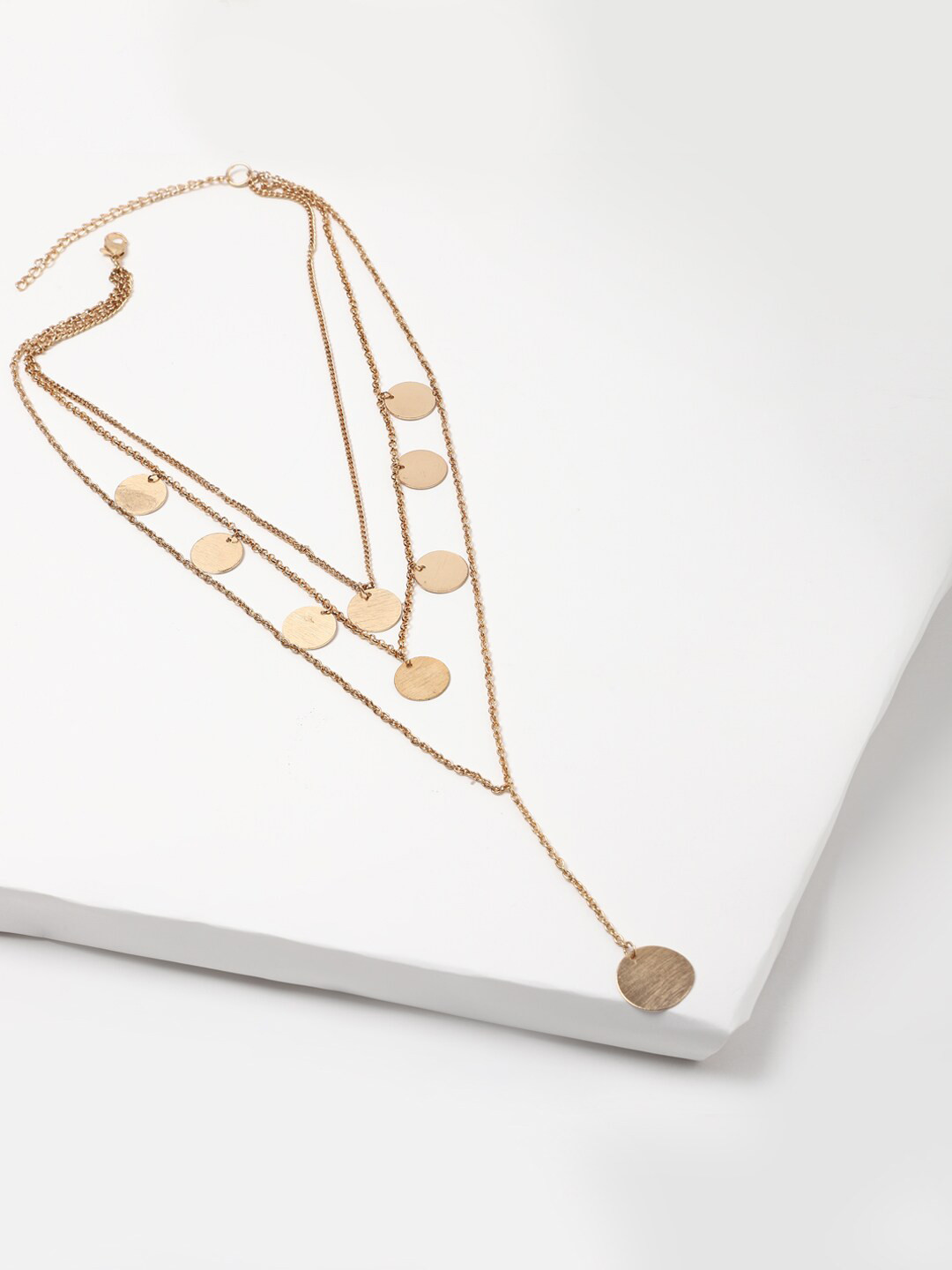 

FOREVER 21 Gold-Plated Charm Layered Necklace