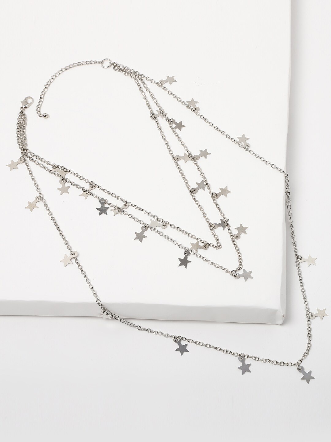 

FOREVER 21 Silver-Toned Layered Chain
