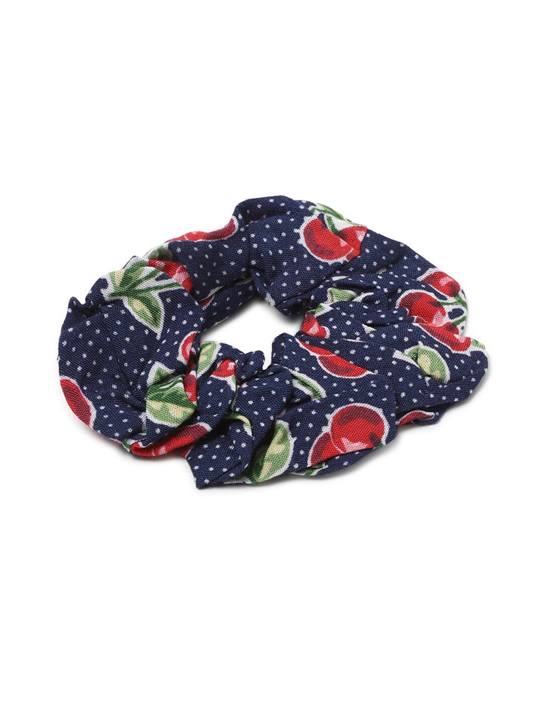 

FOREVER 21 Women Navy Blue & Red Printed Pure Cotton Ponytail Holder