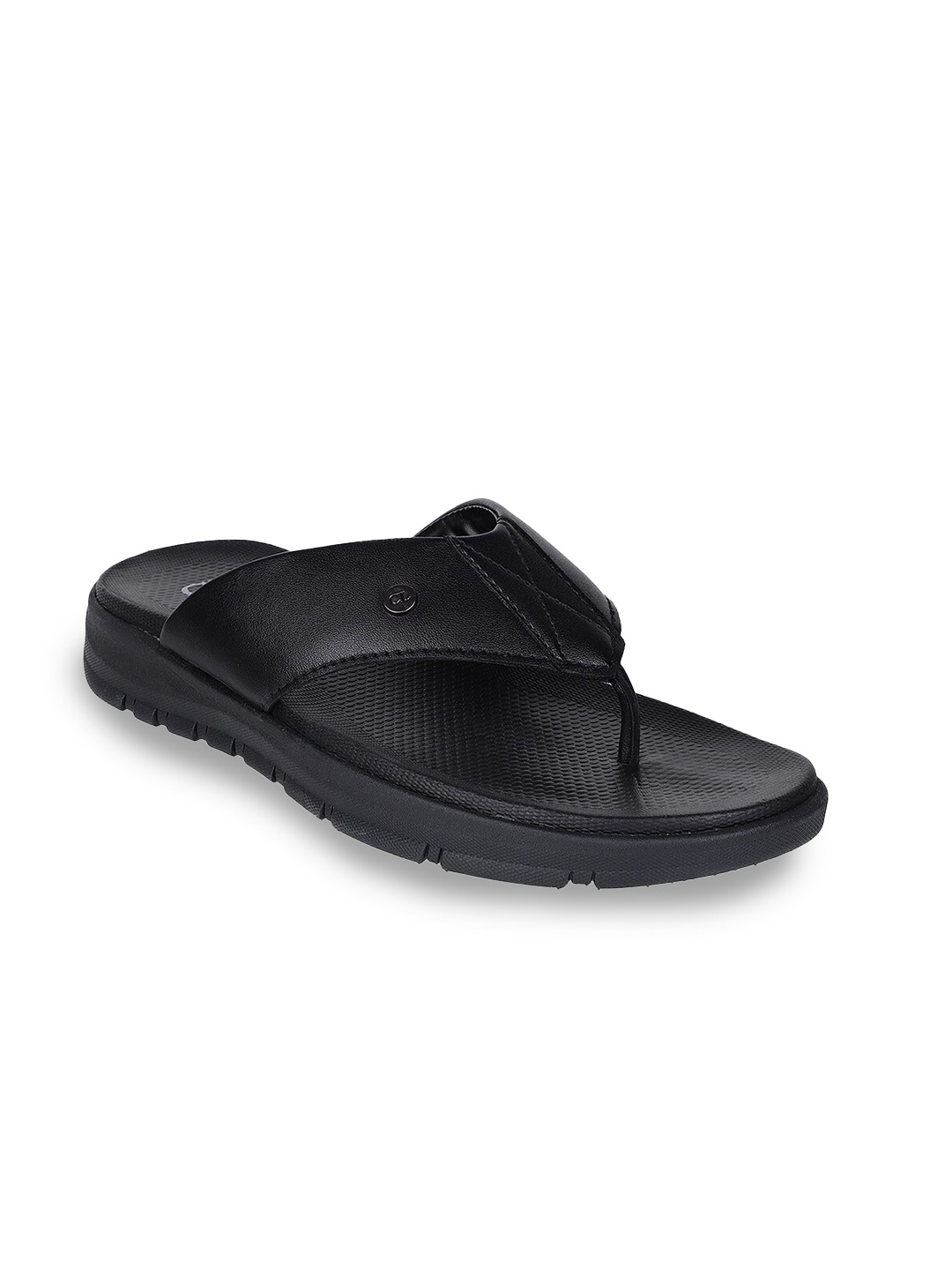 

Carlton London Men Black Comfort Sandals
