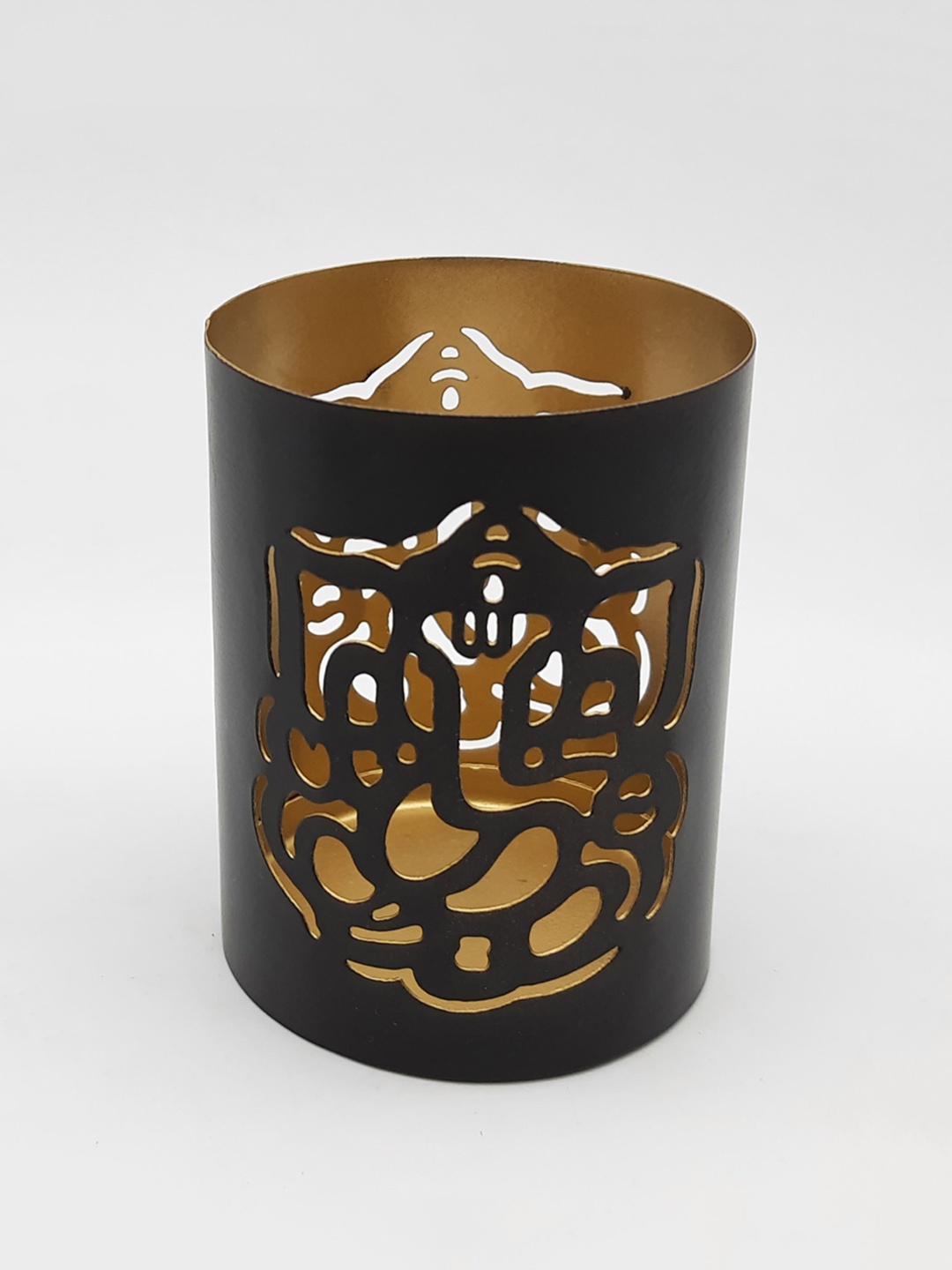 

Home Centre Black Solid Ganesha Votive Holder