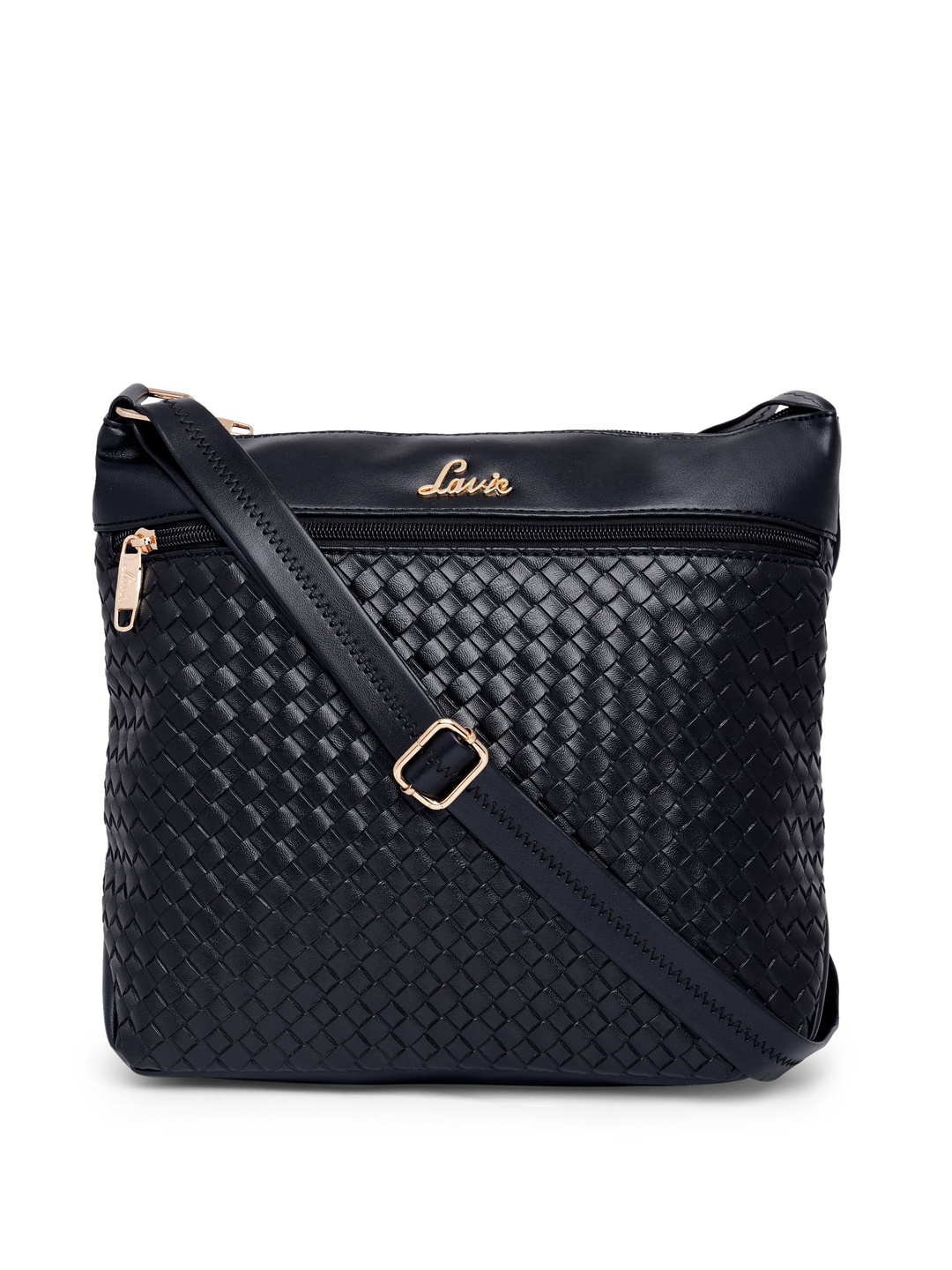 

Lavie Black Textured Sling Bag