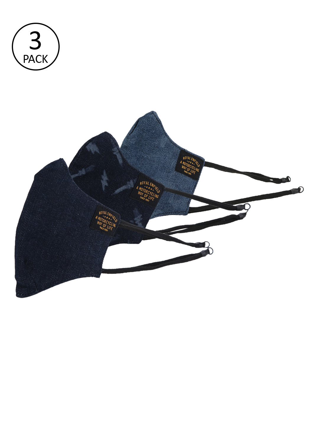 

Royal Enfield Unisex Pack of 3 Multi Facemask