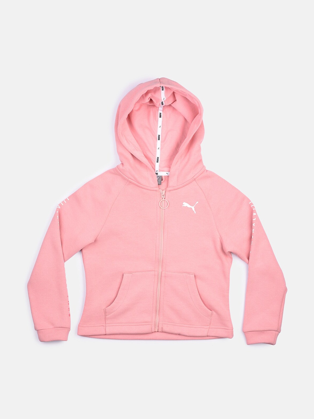 

Puma Girls Pink Hooded Cotton Sweatshirt