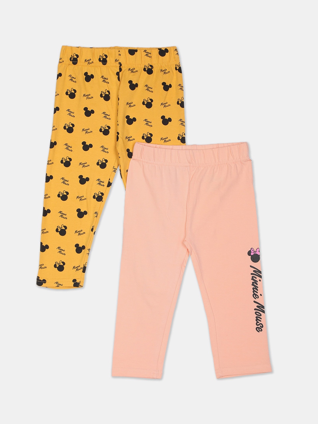 

Colt Pack Of 2 Printed Cotton Leggings, Yellow