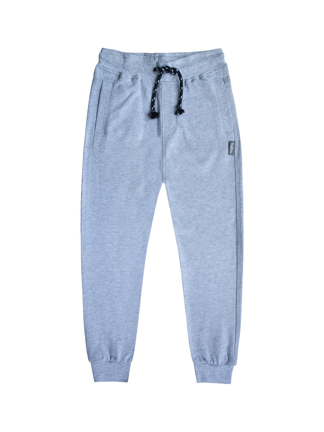 

milou Boys Grey Melange Solid Track Pants