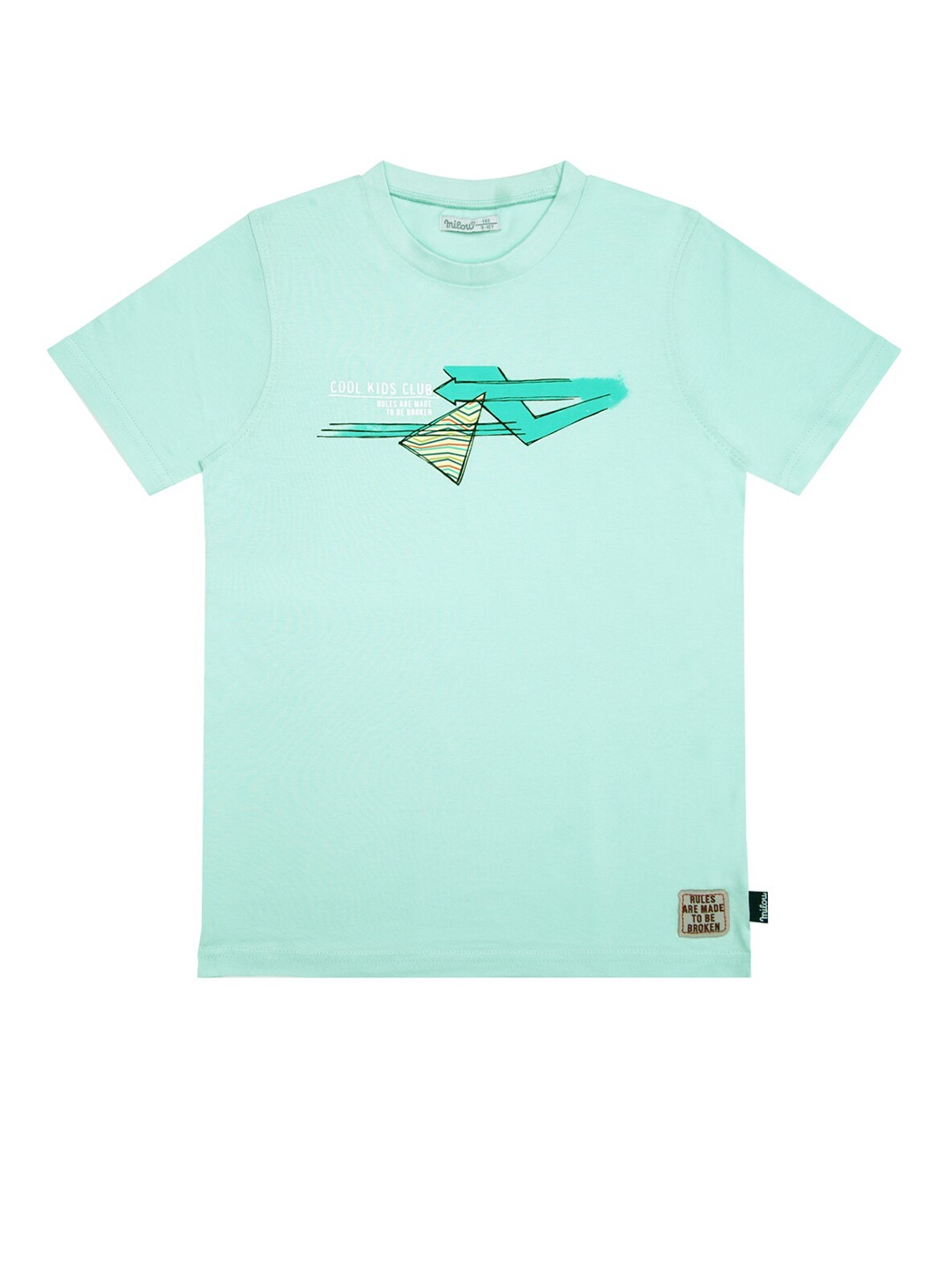 

milou Boys Green Printed T-shirt