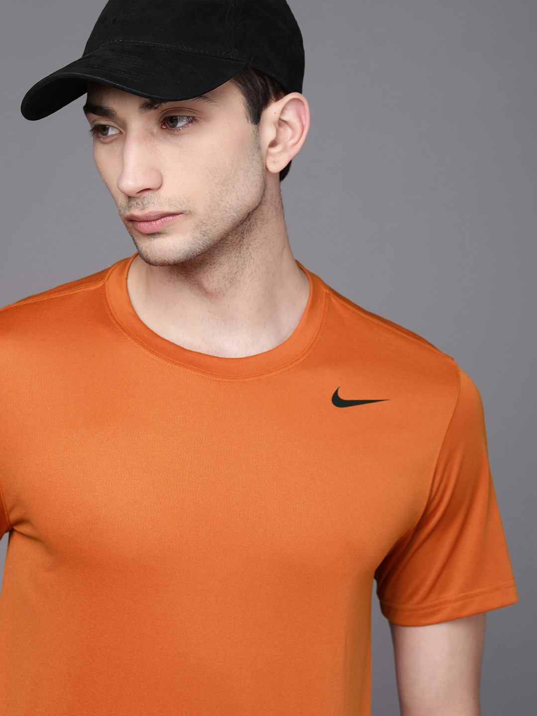

Nike Men Orange Dri-FIT LGD 2.0 Training T-shirt
