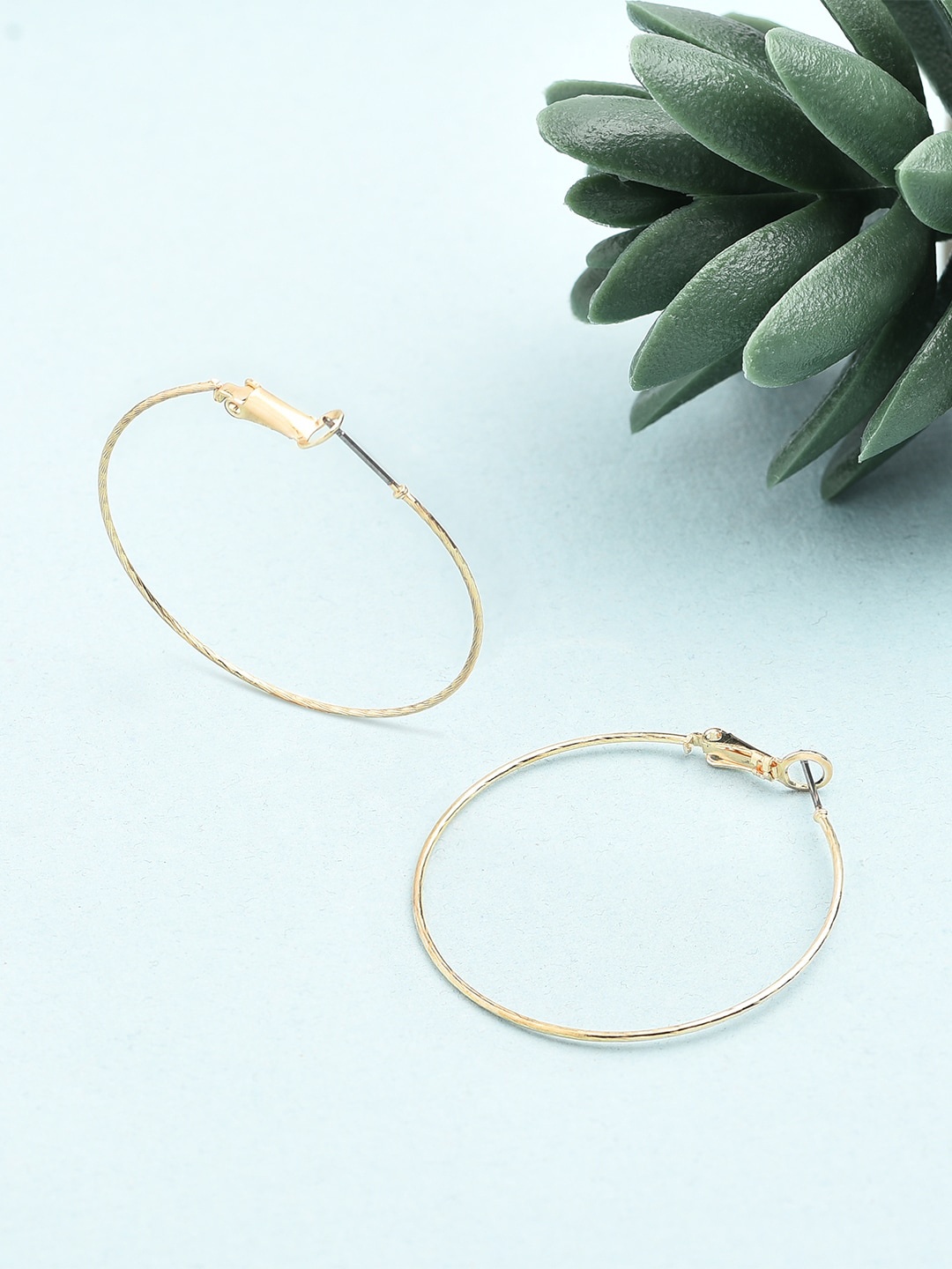 

Accessorize London Contemporary Fine Facet Hoop Earrings, Rose gold