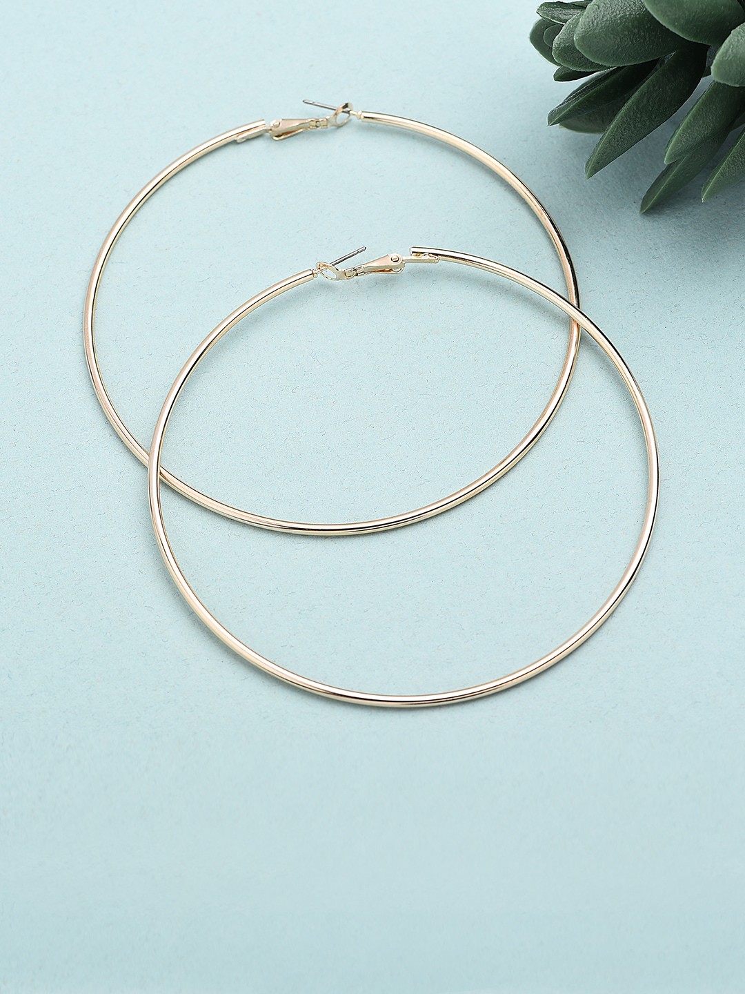 

Accessorize Rose Gold Contemporary Hoop Earrings