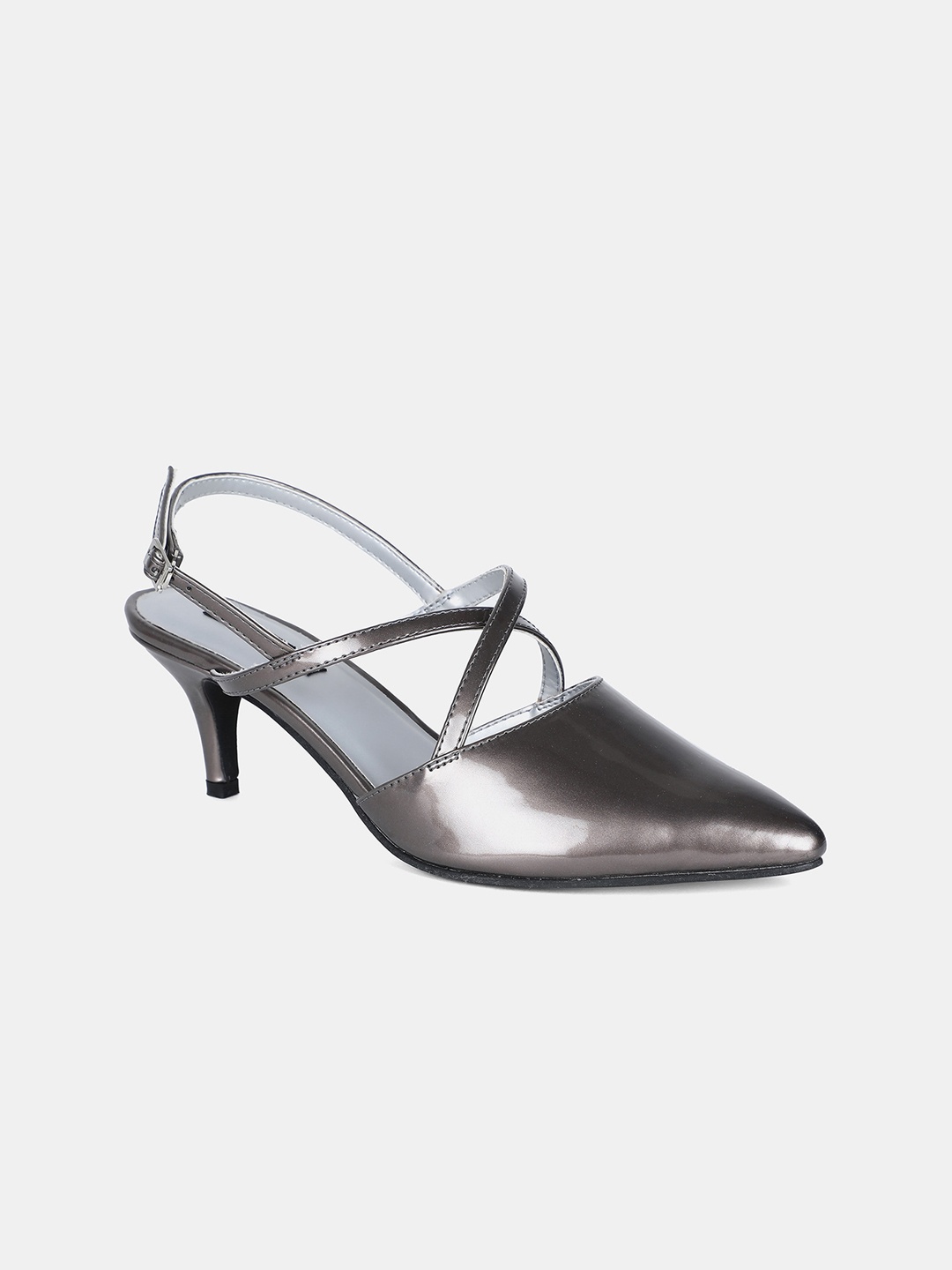 

AURELIA Grey PU Kitten Pumps