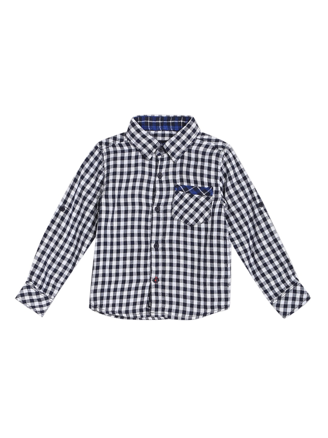 

Cherokee Boys Blue & White Checked Casual Shirt