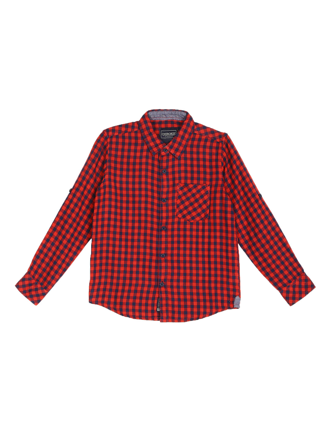 

Cherokee Boys Red & Black Checked Casual Shirt