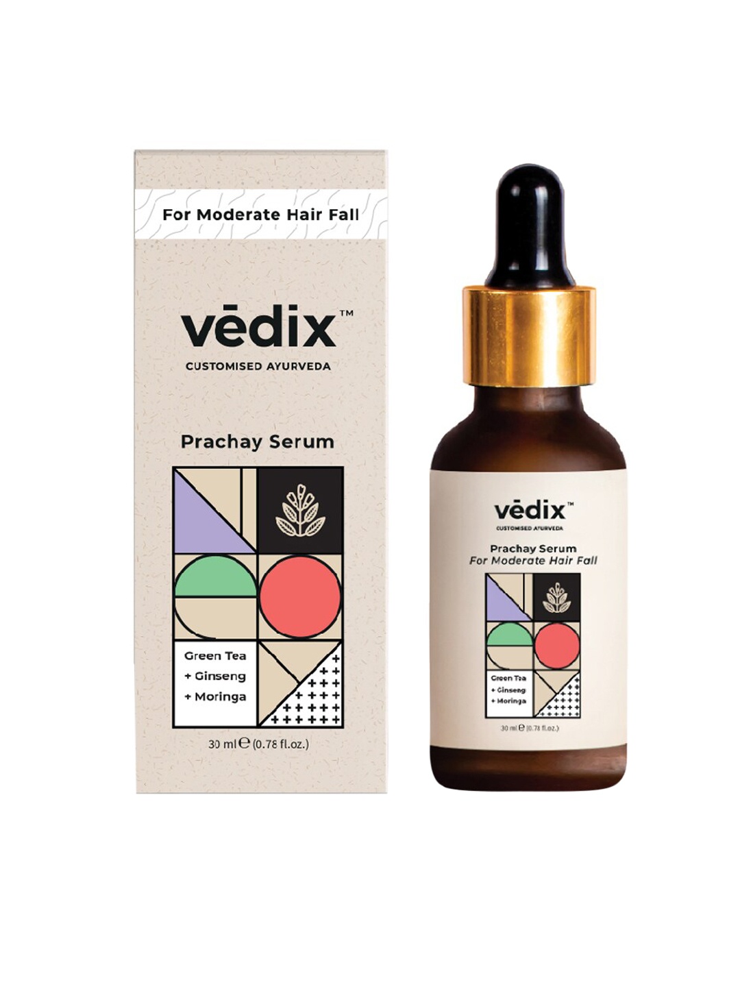 

Vedix Ayurvedic Prachay Hair Fall Control Hair Serum, Transparent