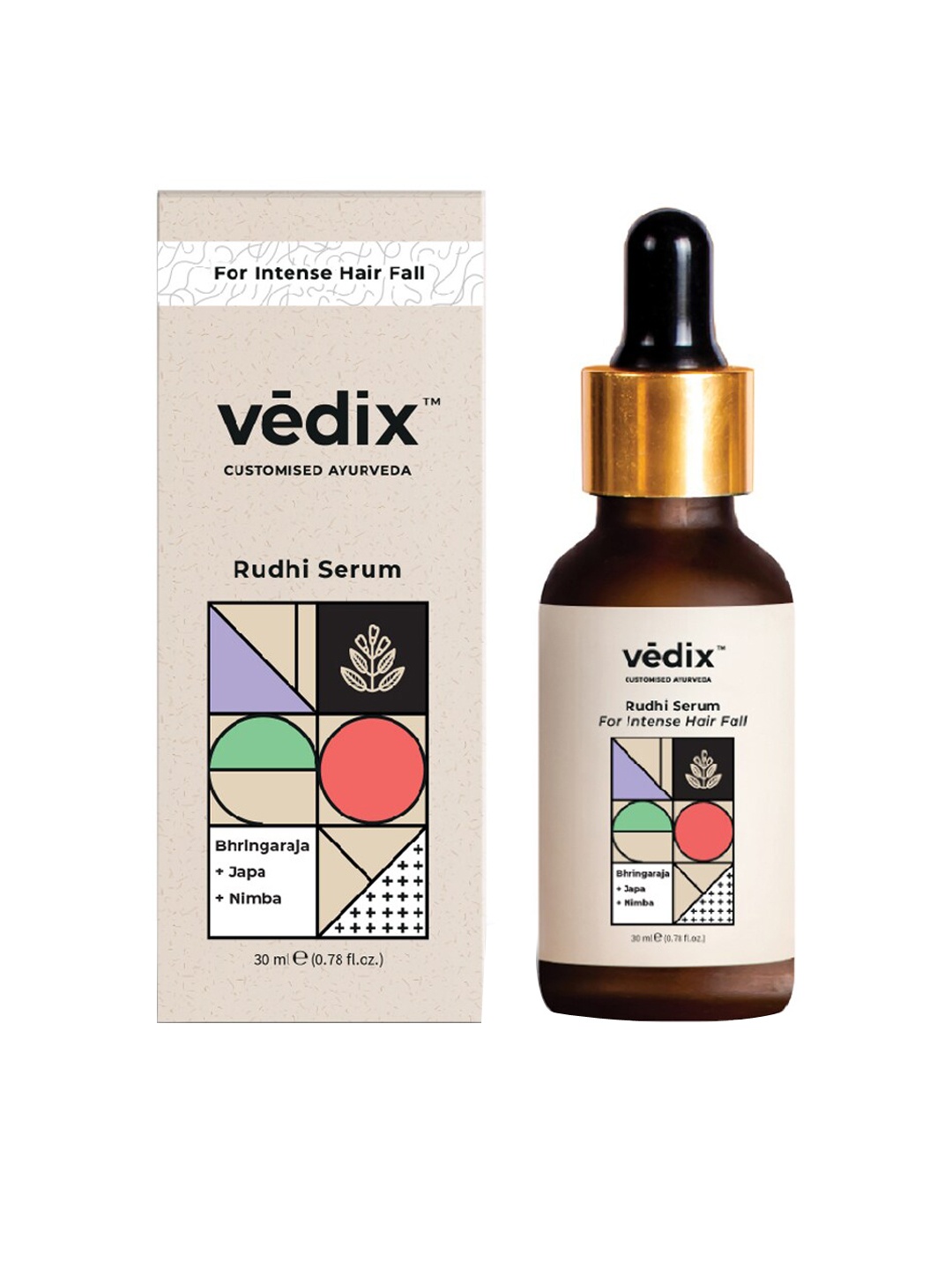 

VEDIX Customized Ayurvedic Rudhi HairFall Control Hair Serum, Transparent