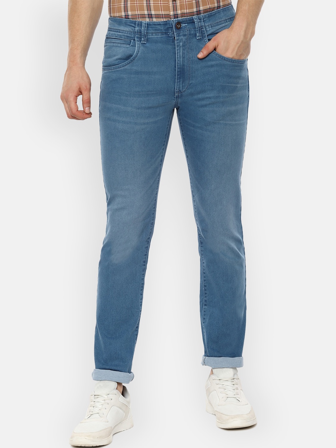 

VAN HEUSEN DENIM LABS Men Blue Slim Fit Light Fade Jeans