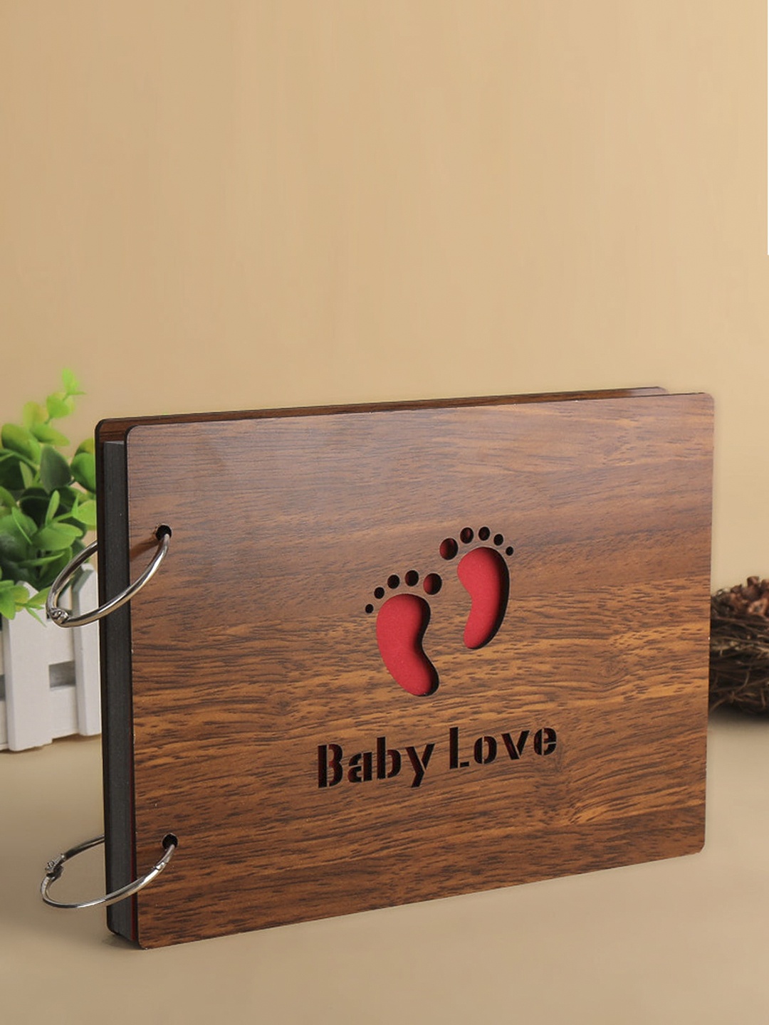 

ROMEE Brown Wooden Photo Album