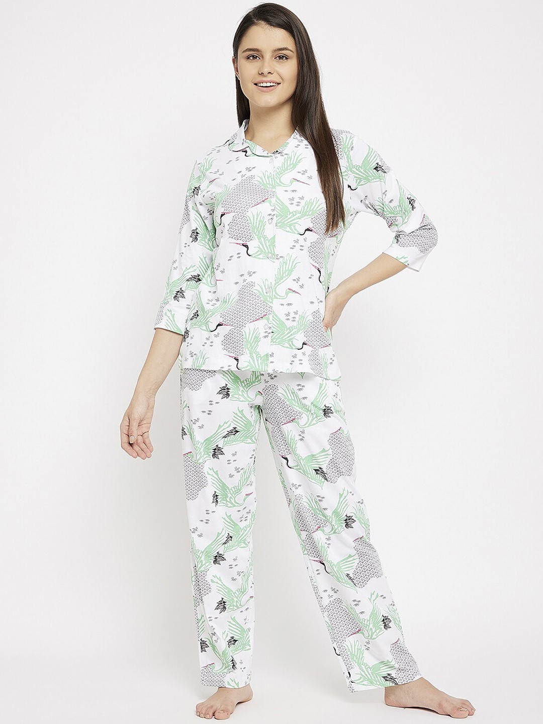 

Clovia Women White Graphic