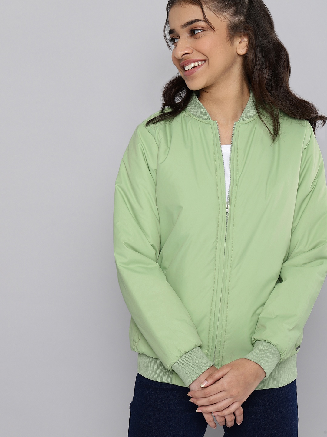 

JUSTICE Girls Green Bomber Jacket