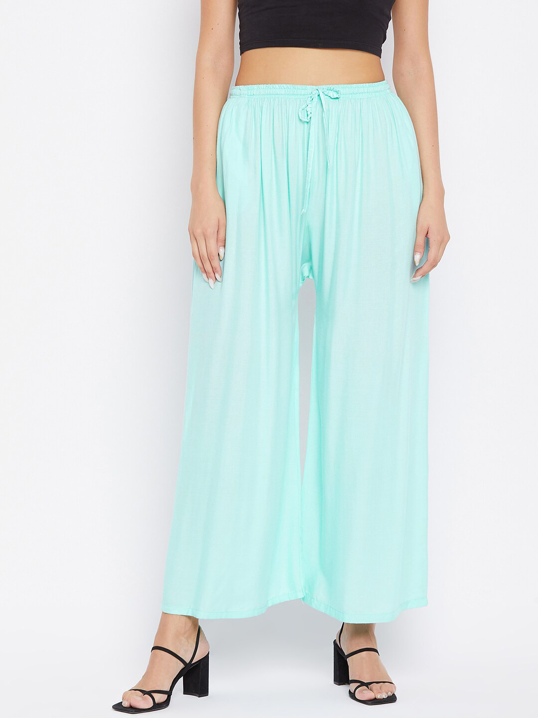 

Clora Creation Women Turquoise Blue Palazzo
