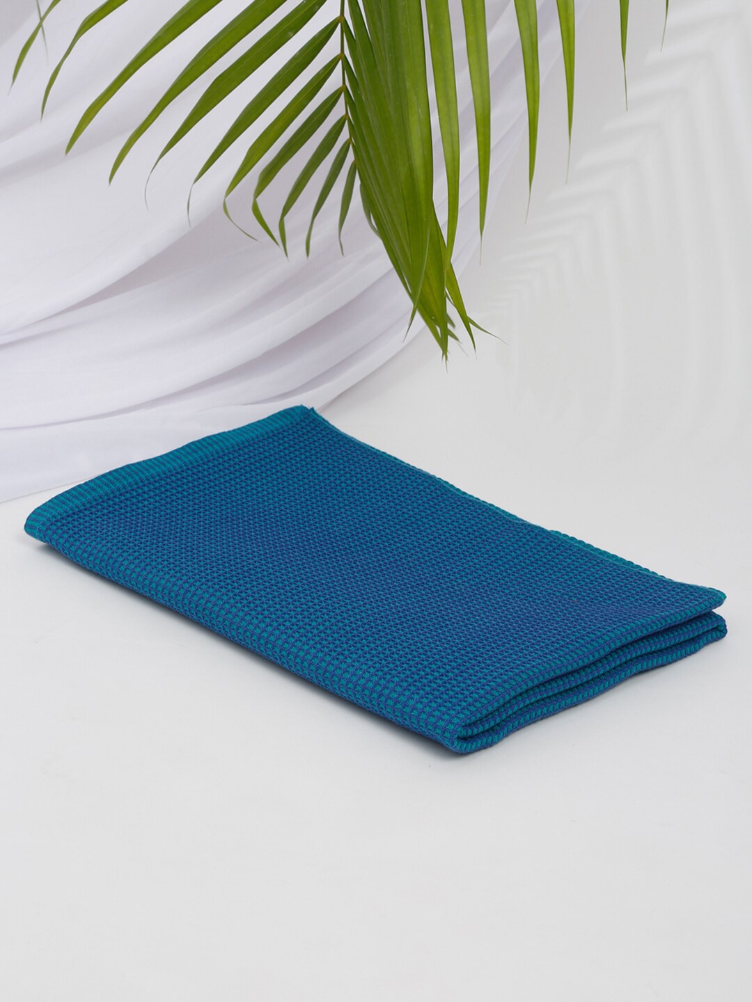 

Fabindia Turquoise Blue Honeycomb 200 GSM Cotton Bath Towel