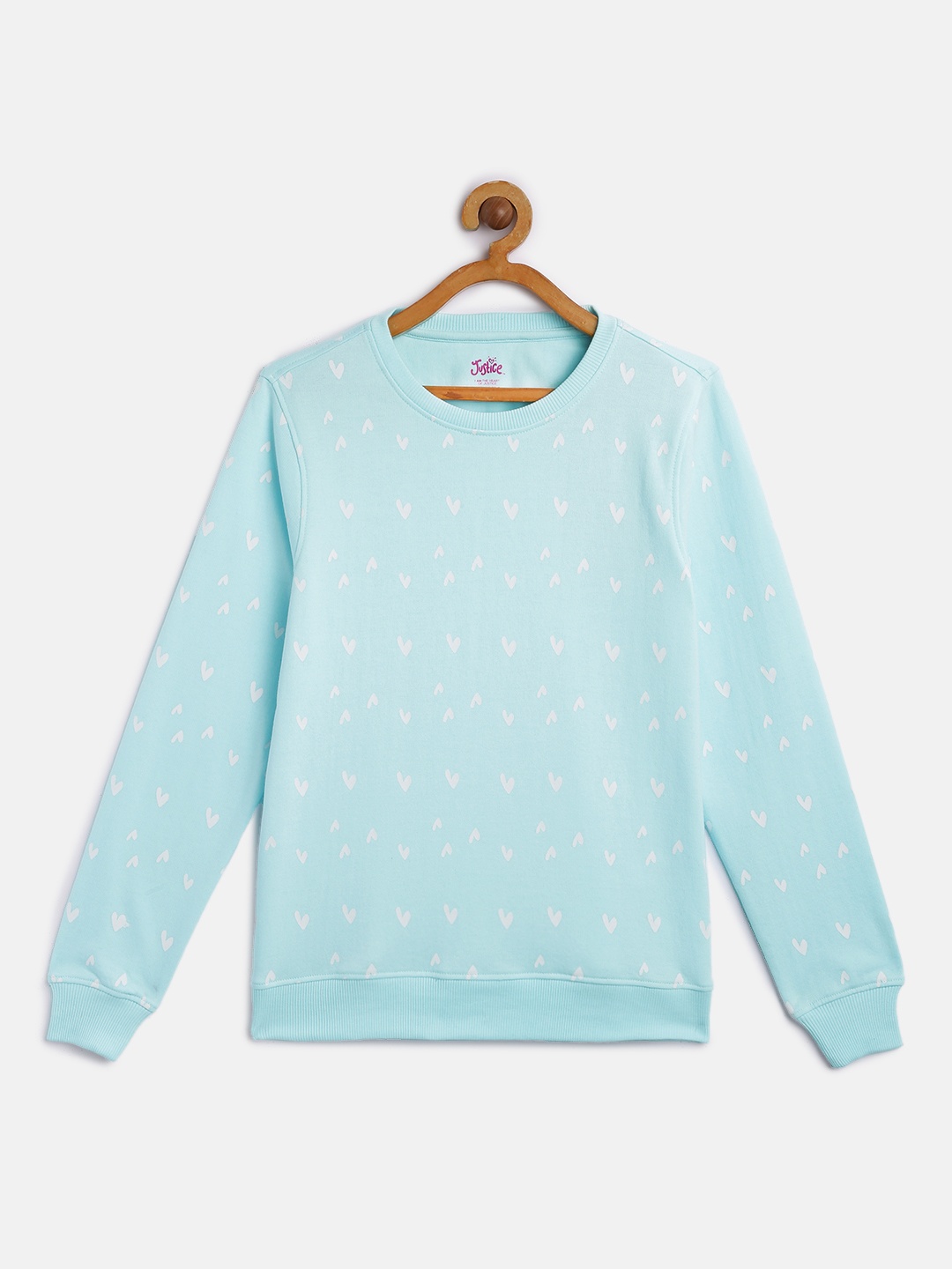 

JUSTICE Girls Blue Printed Sweatshirt