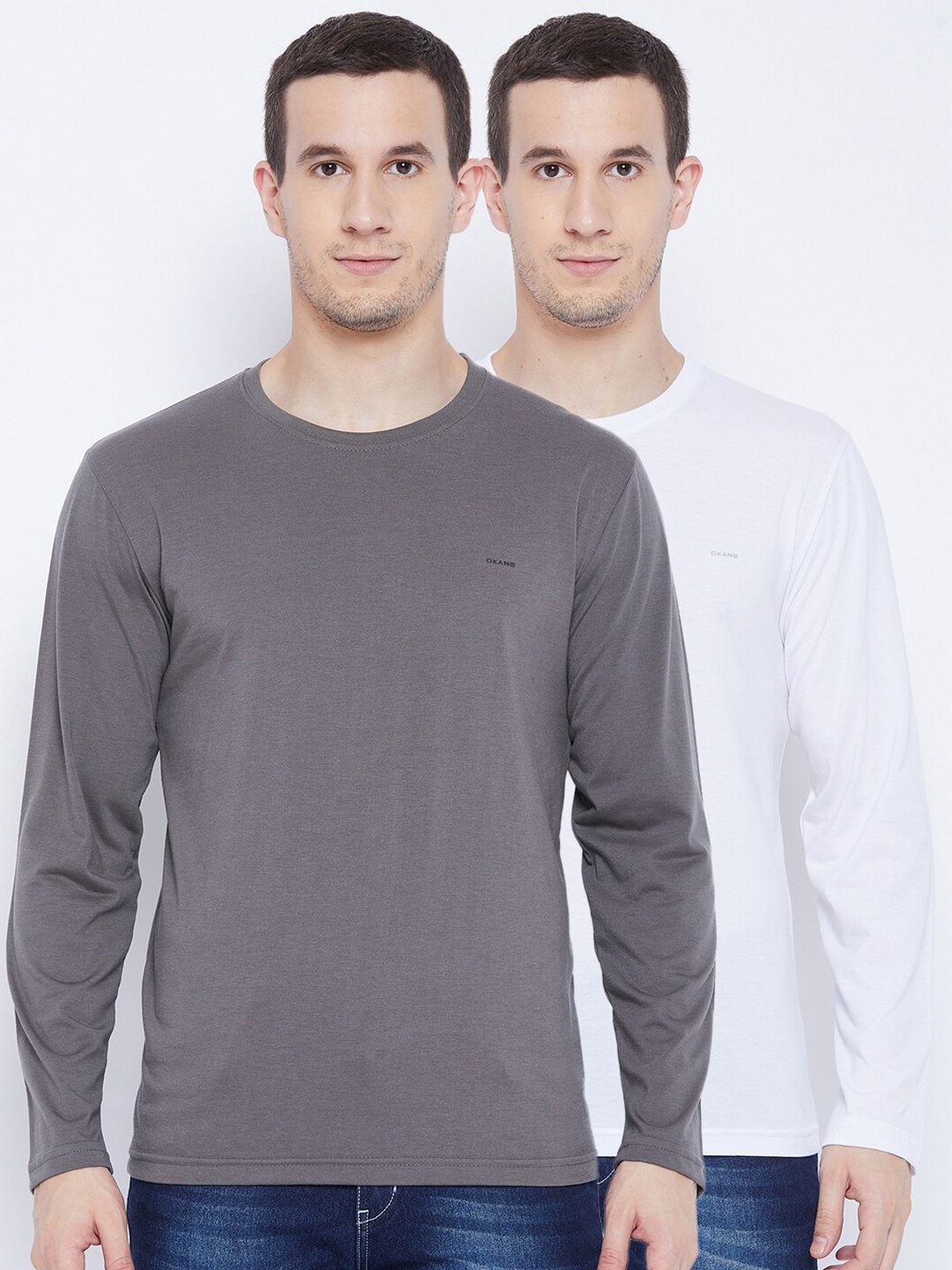 

Okane Men Pack Of 2 T-shirts, White