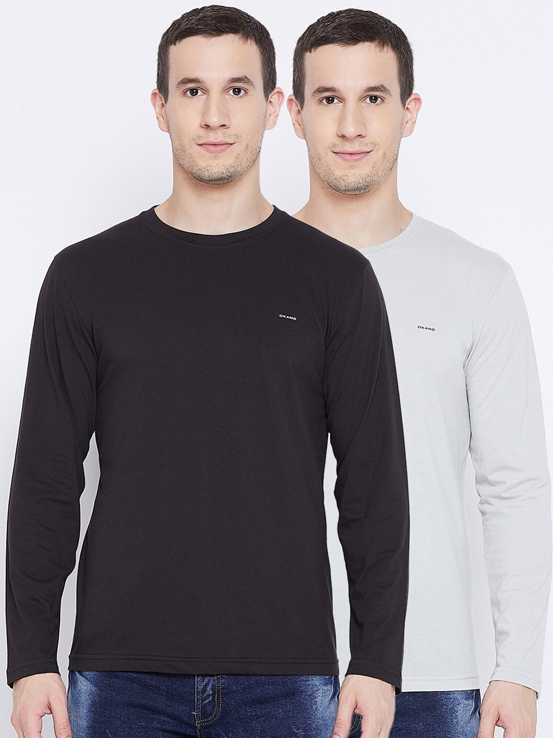 

Okane Men Pack Of 2 T-shirts, Black