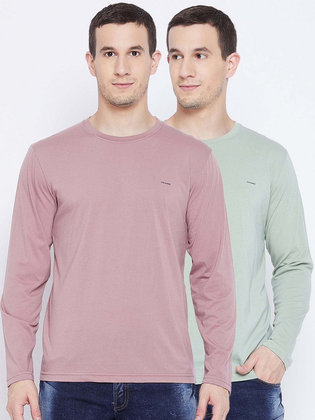 

Okane Men Pack Of 2 T-shirts, Green