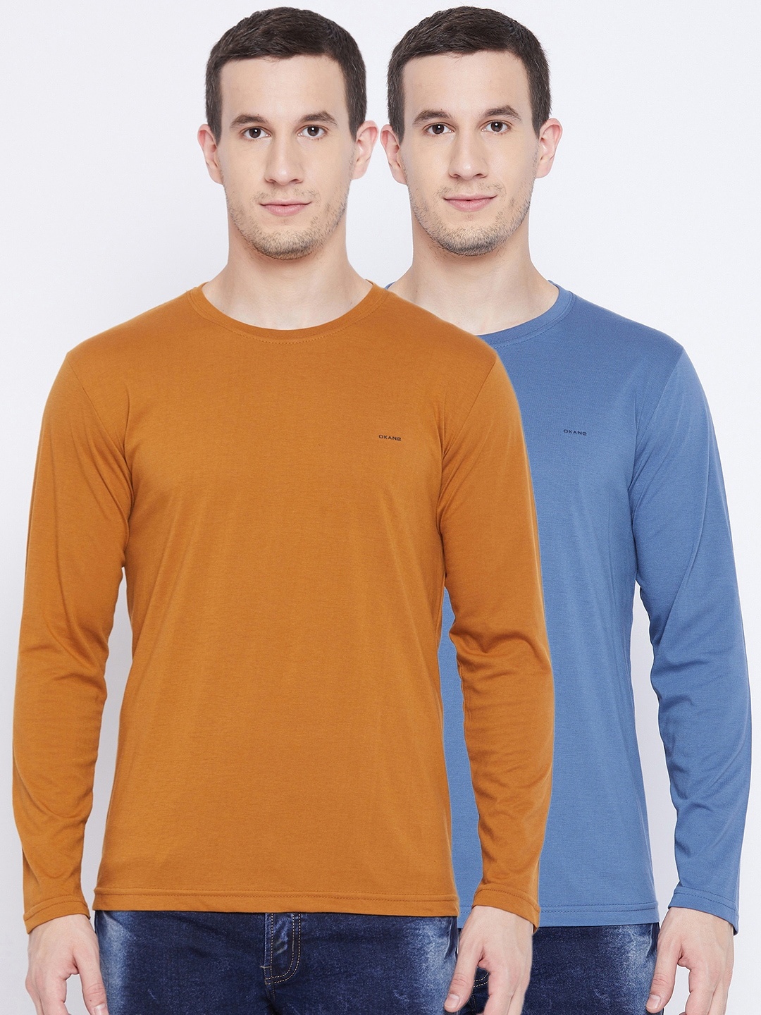 

Okane Men Pack Of 2 T-shirts, Tan