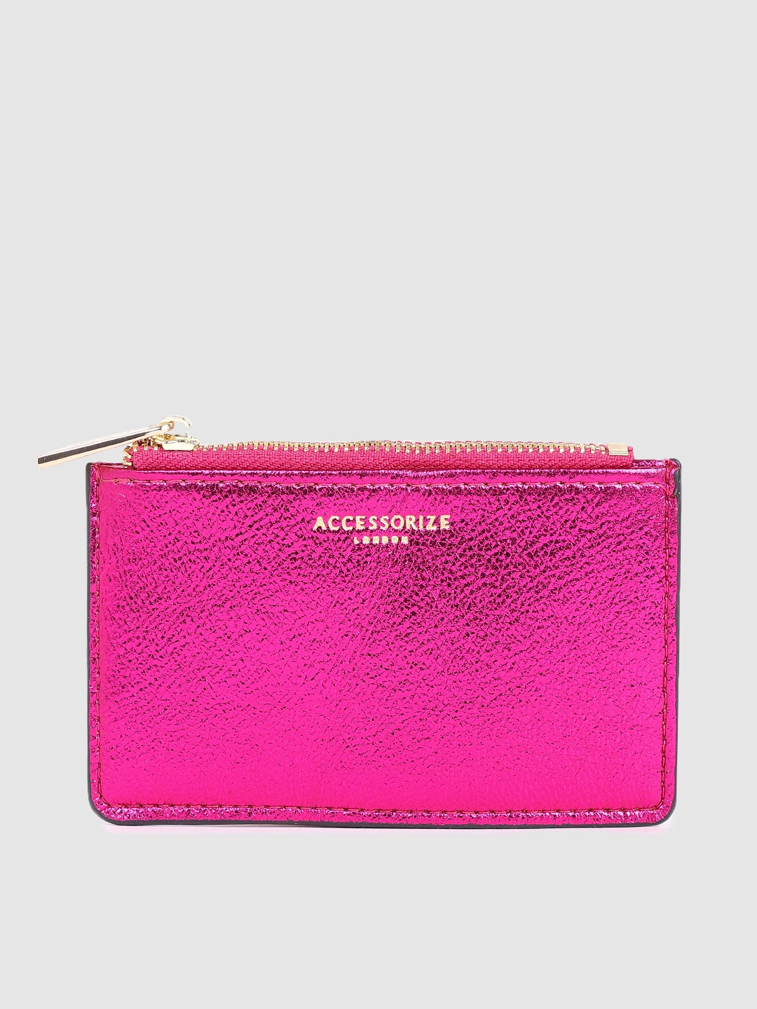 

Accessorize Women Fuchsia Metallic Shoreditch Card Holde