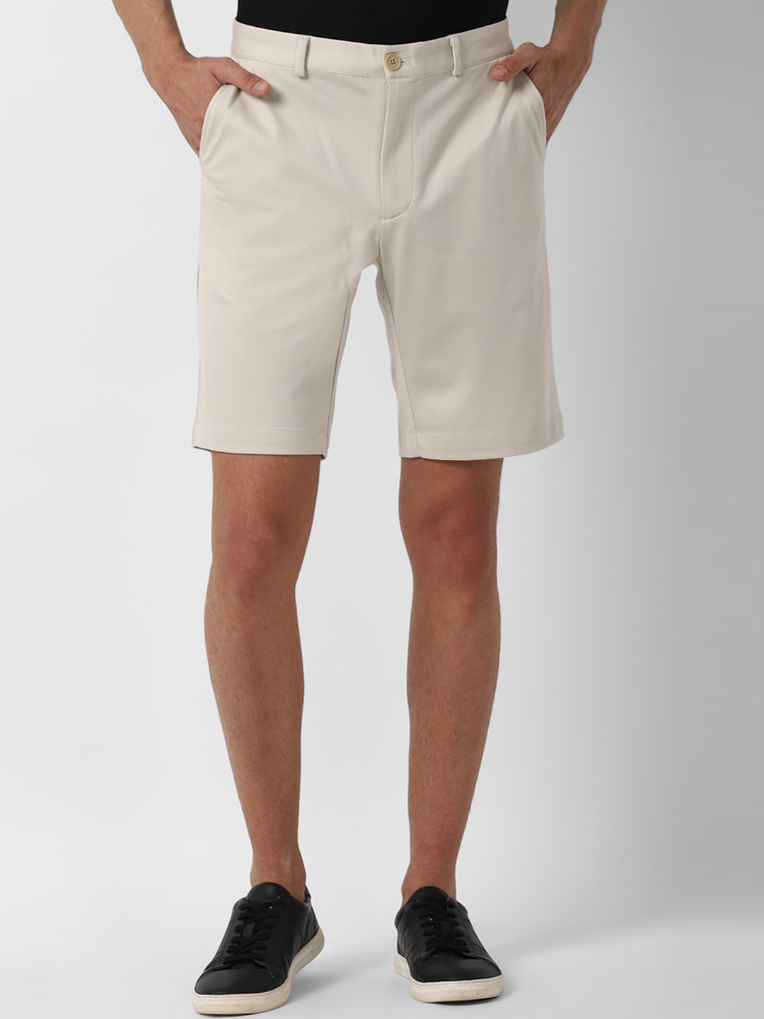 

Louis Philippe Sport Men Beige Slim Fit Regular Shorts