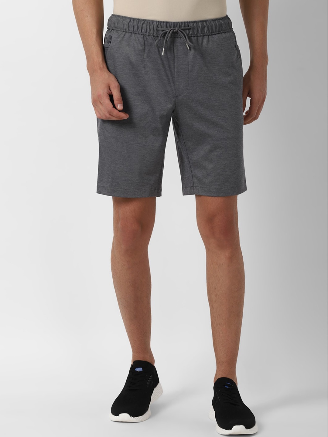 

Louis Philippe Sport Men Grey Slim Fit Sports Shorts