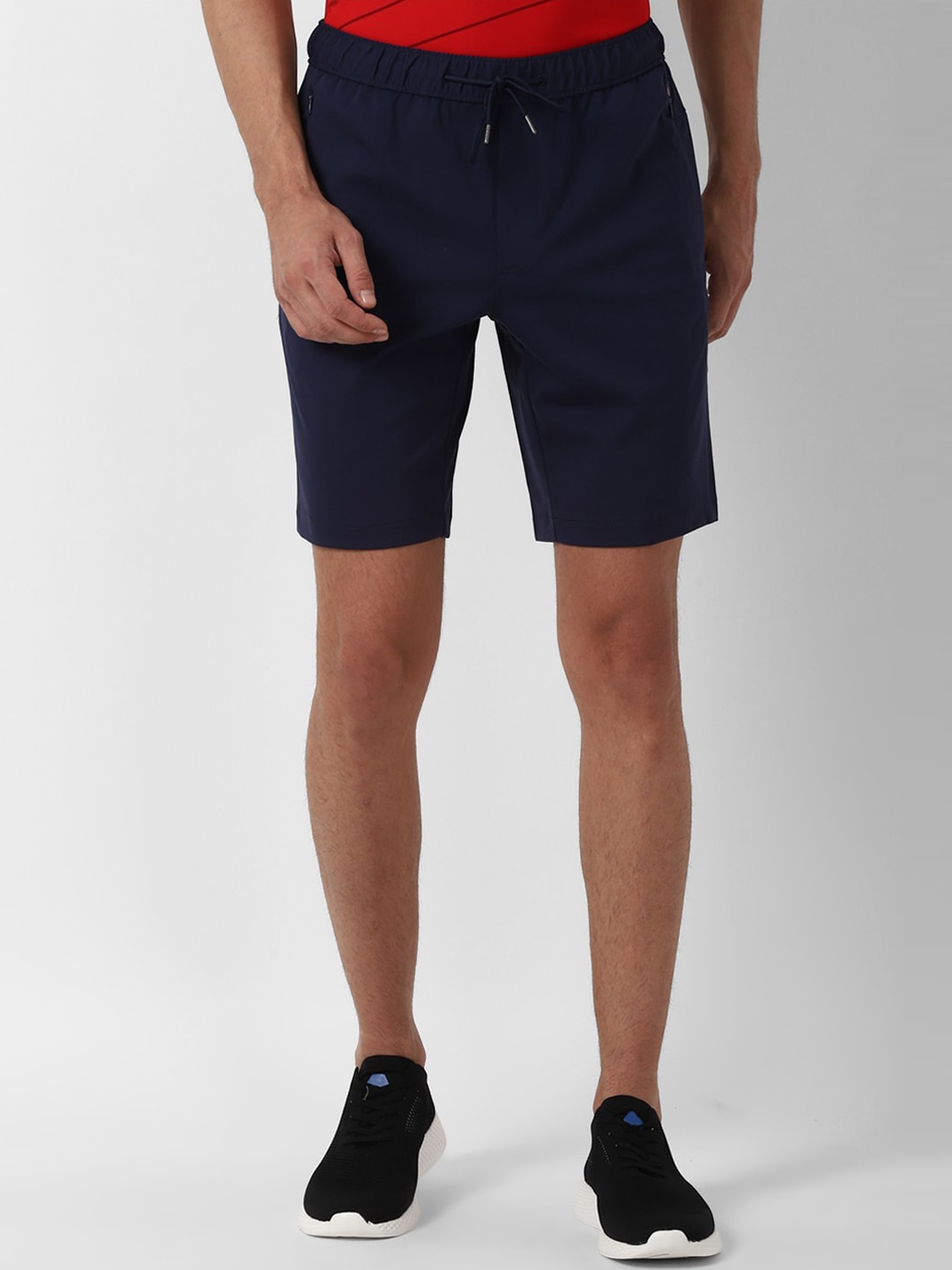 

Louis Philippe Sport Men Navy Blue Slim Fit Regular Shorts