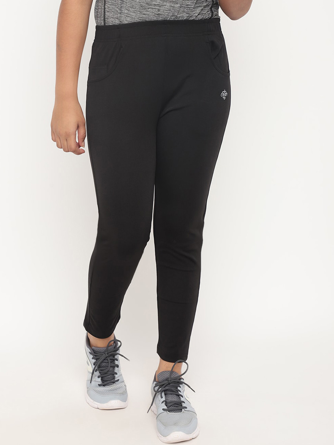 

CHIMPRALA Girls Black Cotton Solid Track Pants