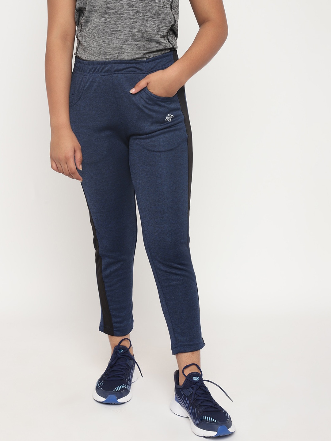 

Chimprala Girls Blue Solid Track Pants