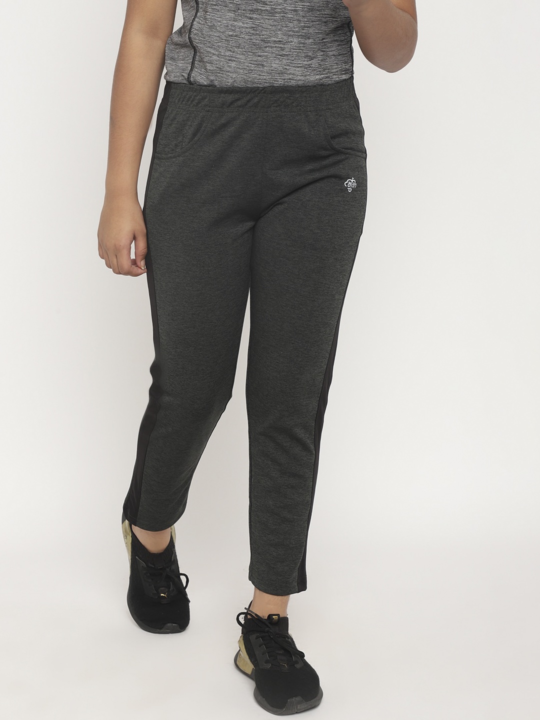 

Chimprala Girls Olive Solid Track Pants