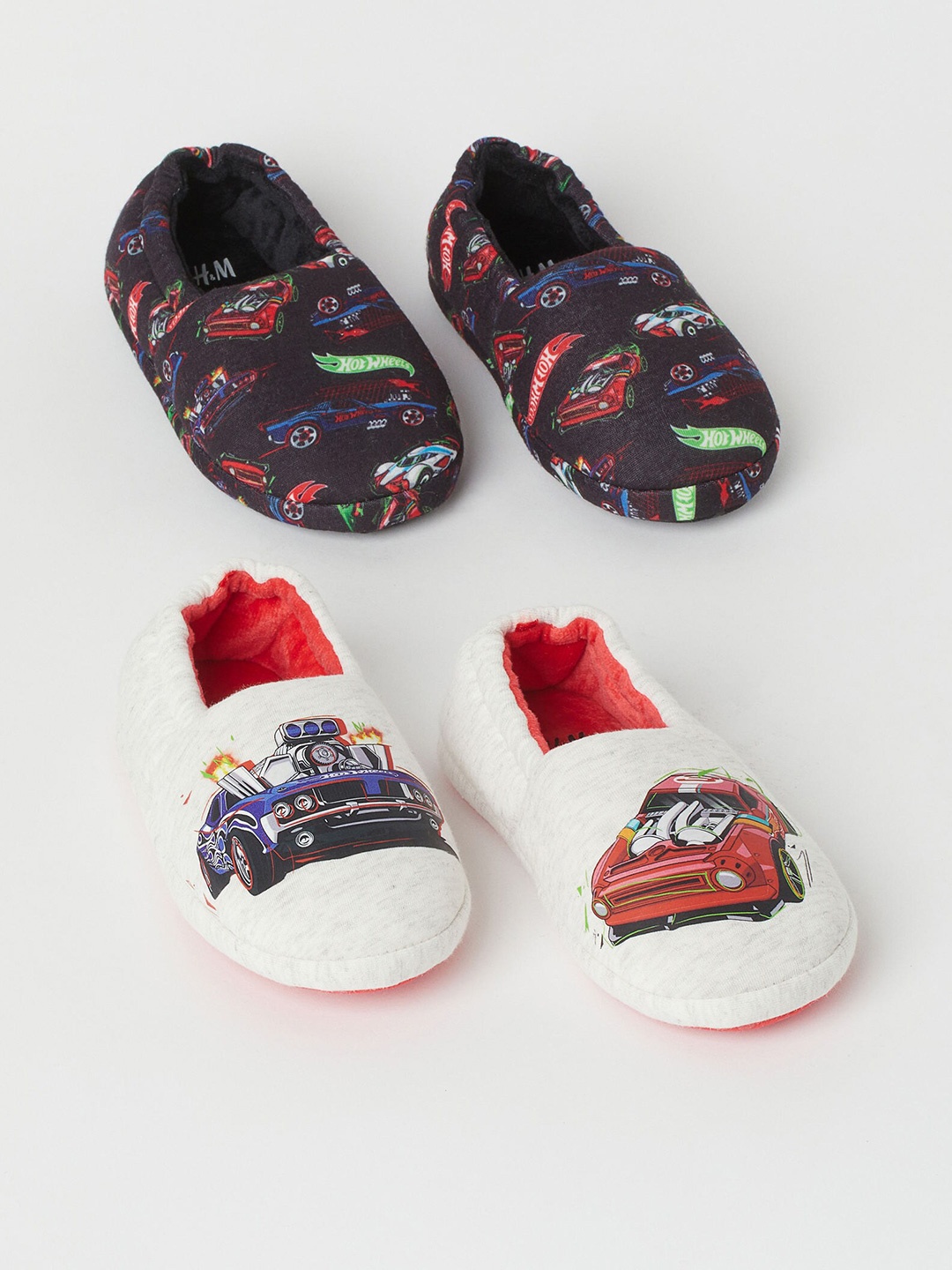 

H&M Kids Boys 2-pack soft slippers, White